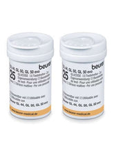 Beurer GL 44/50 Blood Glucose Test Strips | Pack of 50 | Precise & Easy-to-Use Strips for Beurer Glucose Monitors